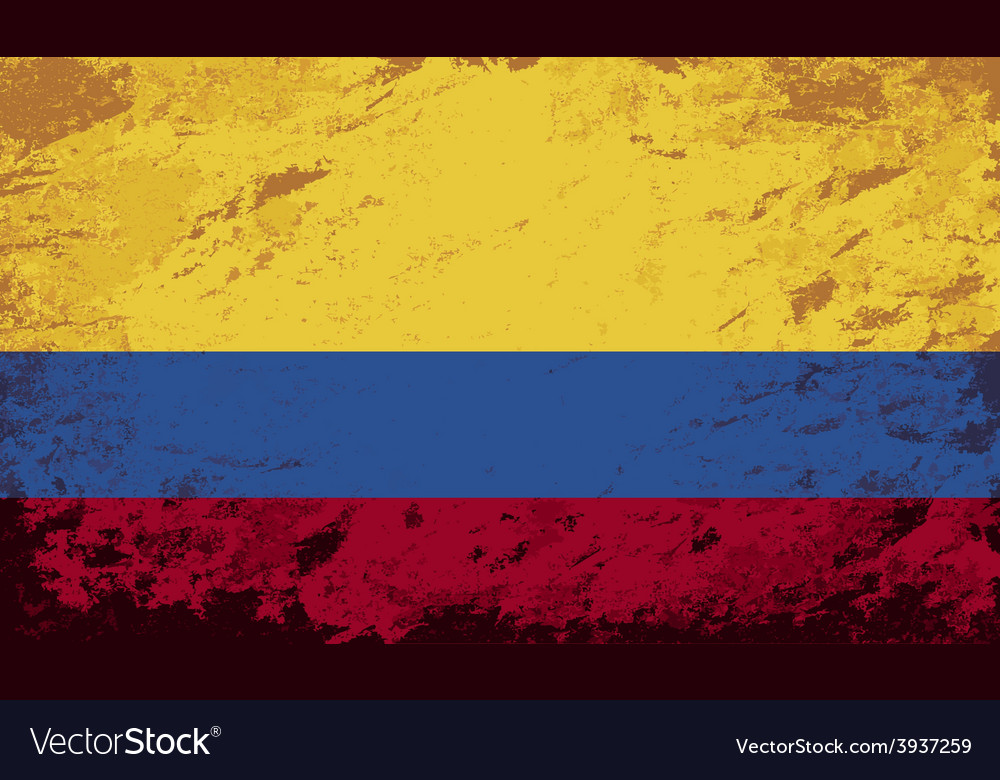 Colombian Flag Columbian Vector Image