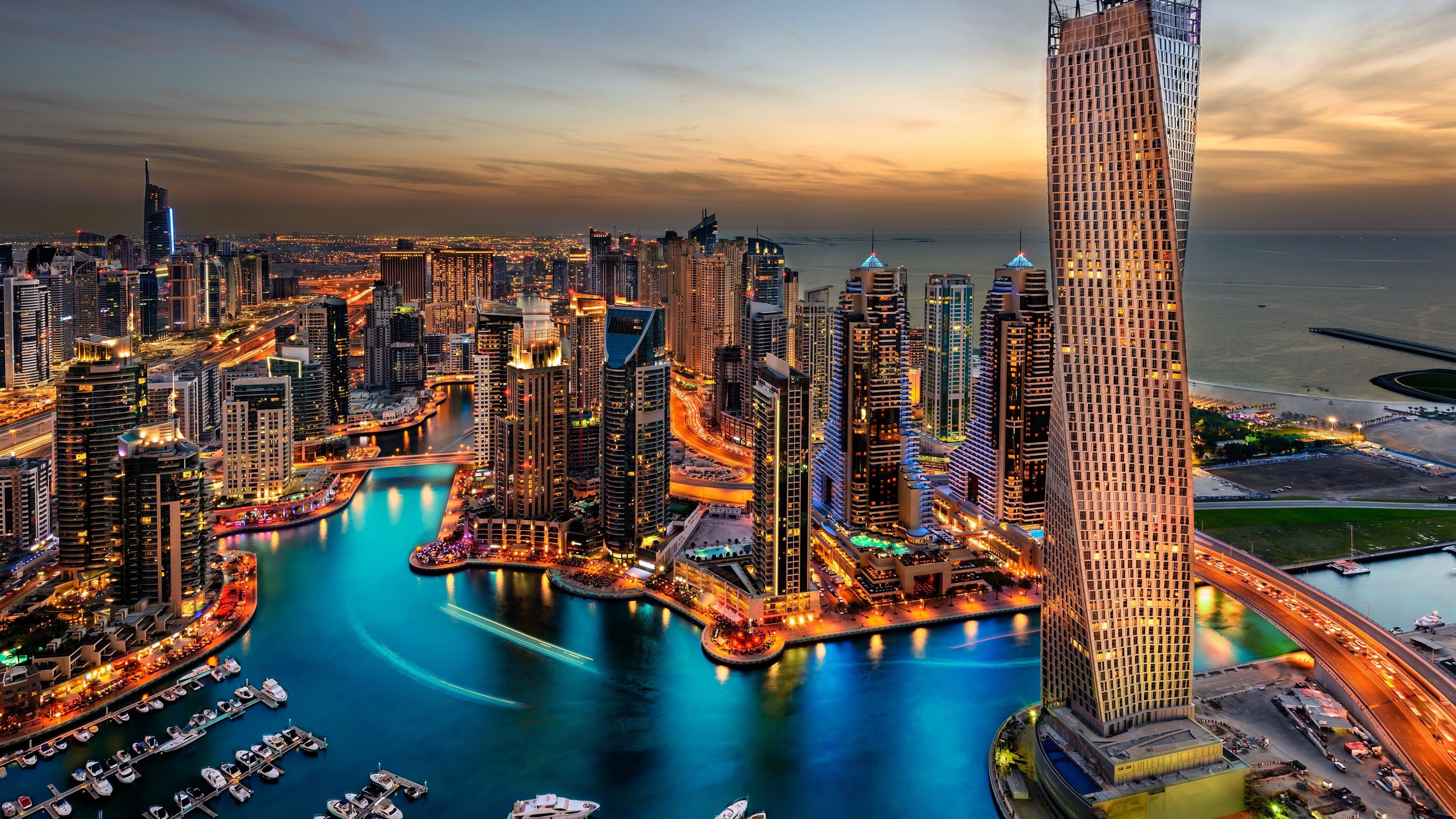Dubai Skyscrapers United Arab Emirates UHD 4k Wallpaper