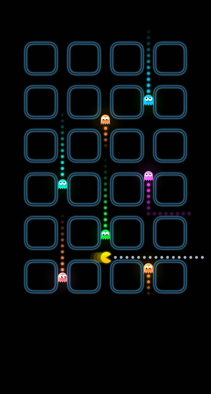 Pac Man iPhone Wallpaper