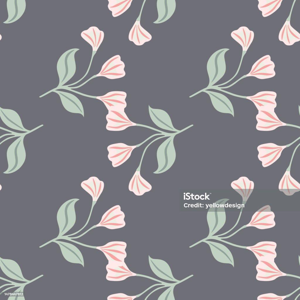 Simple Floral Ornament Seamless Pattern Cute Flower Wallpaper