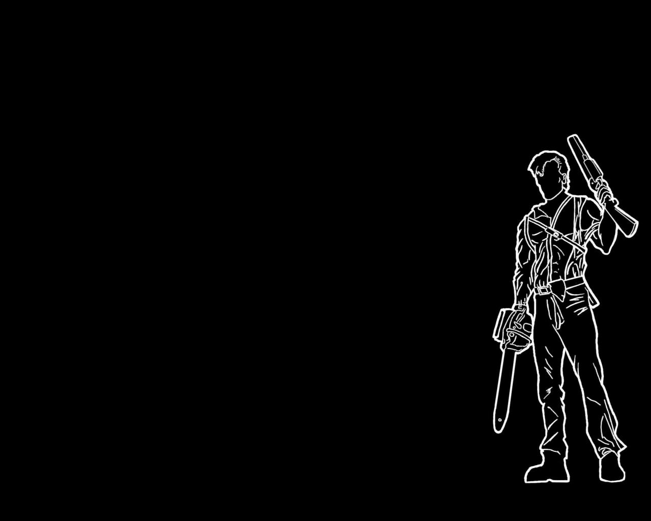 Army Of Darkness Abstract Black Background HD Wallpaper