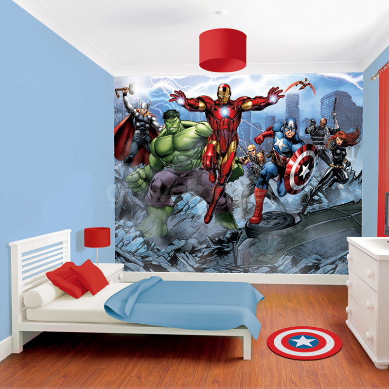The Avengers Wallpaper Mural Gowallpaper Childrens Wall Murals
