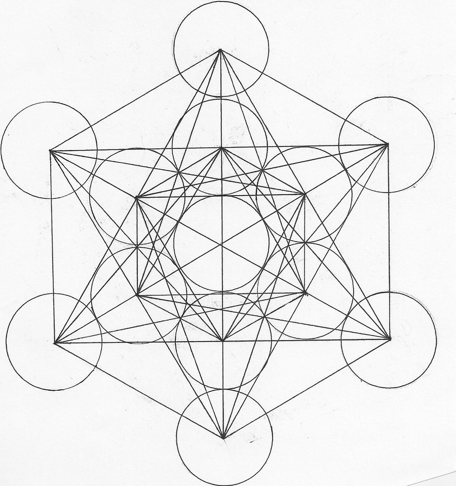 Metatron S Cube And Fruit Of Life By Pepperdeath