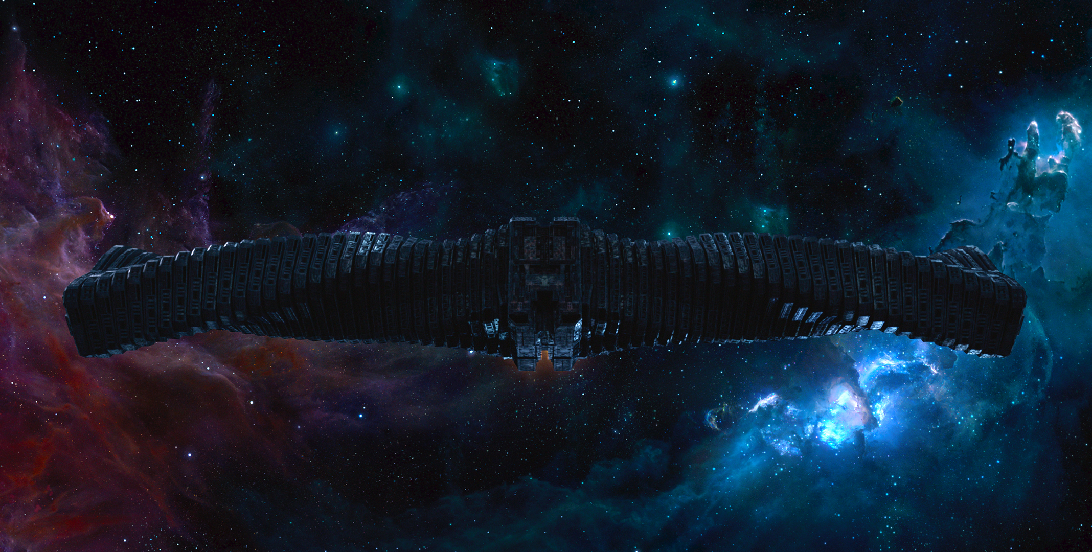 Ronan S Ship The Dark Aster From Guardians Of Galaxy Desktop