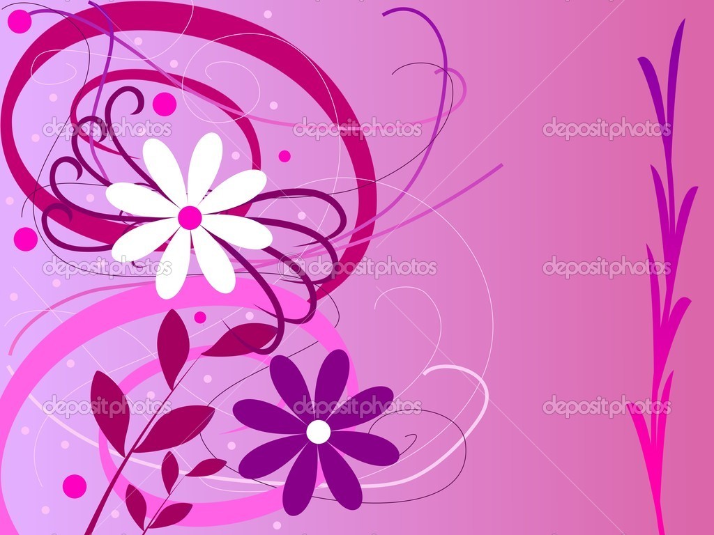 Pink And Purple Flowers Background Flower