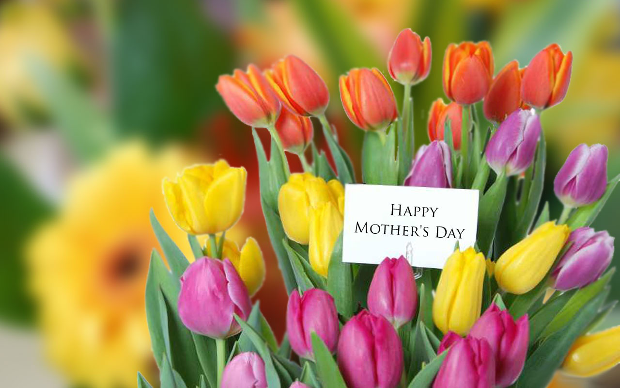 Mothers Day Flowers Background Large Image