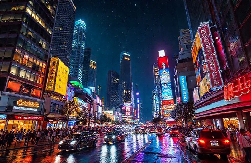 Street Wallpaper HD Night City