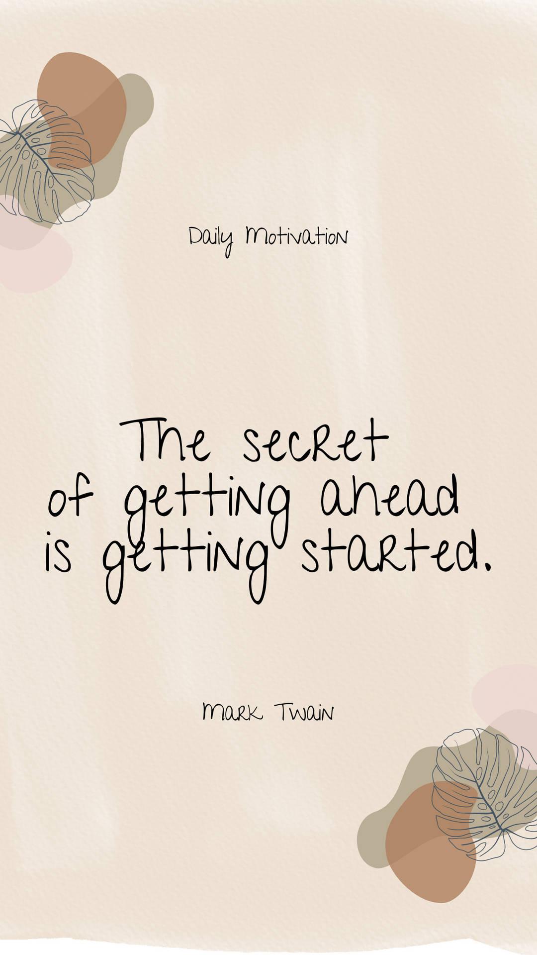 Getting Ahead Motivational Quotes Aesthetic Wallpaper