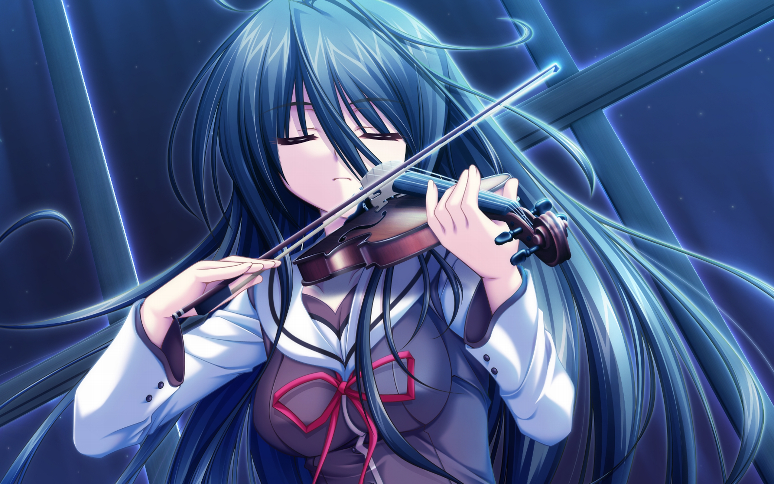 Anime Music Violin Wallpaper Walljpeg