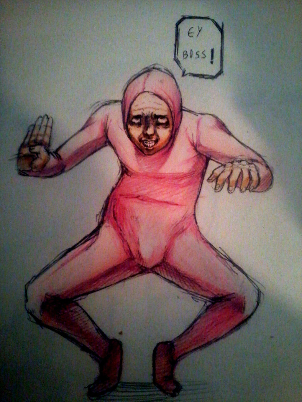 Pink Guy Doodle By Snouken