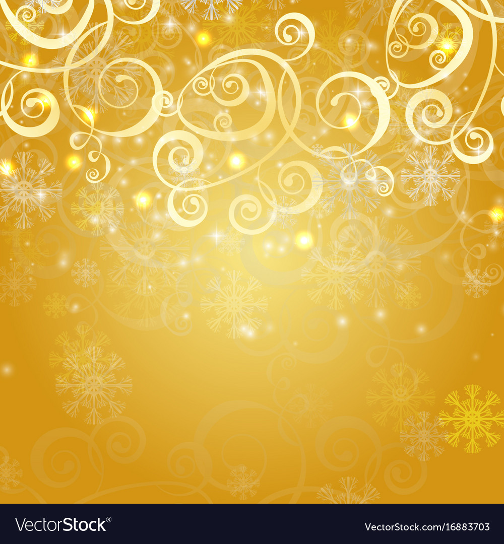 Elegant Christmas Gold Background Royalty Vector Image