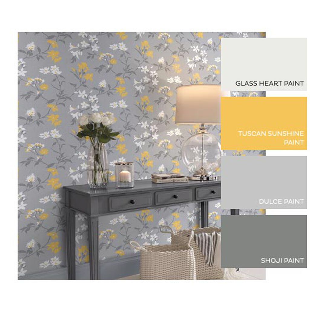 Aeris Grey Yellow Wallpaper Grey Wallpaper Graham Brown