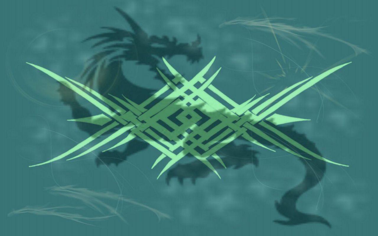 Abstract Celtic Dragon Wallpaper Background