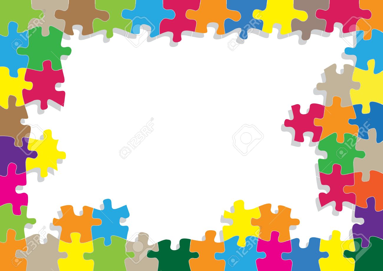 Colorful Jigsaw Puzzle Background For Poster Royalty Cliparts