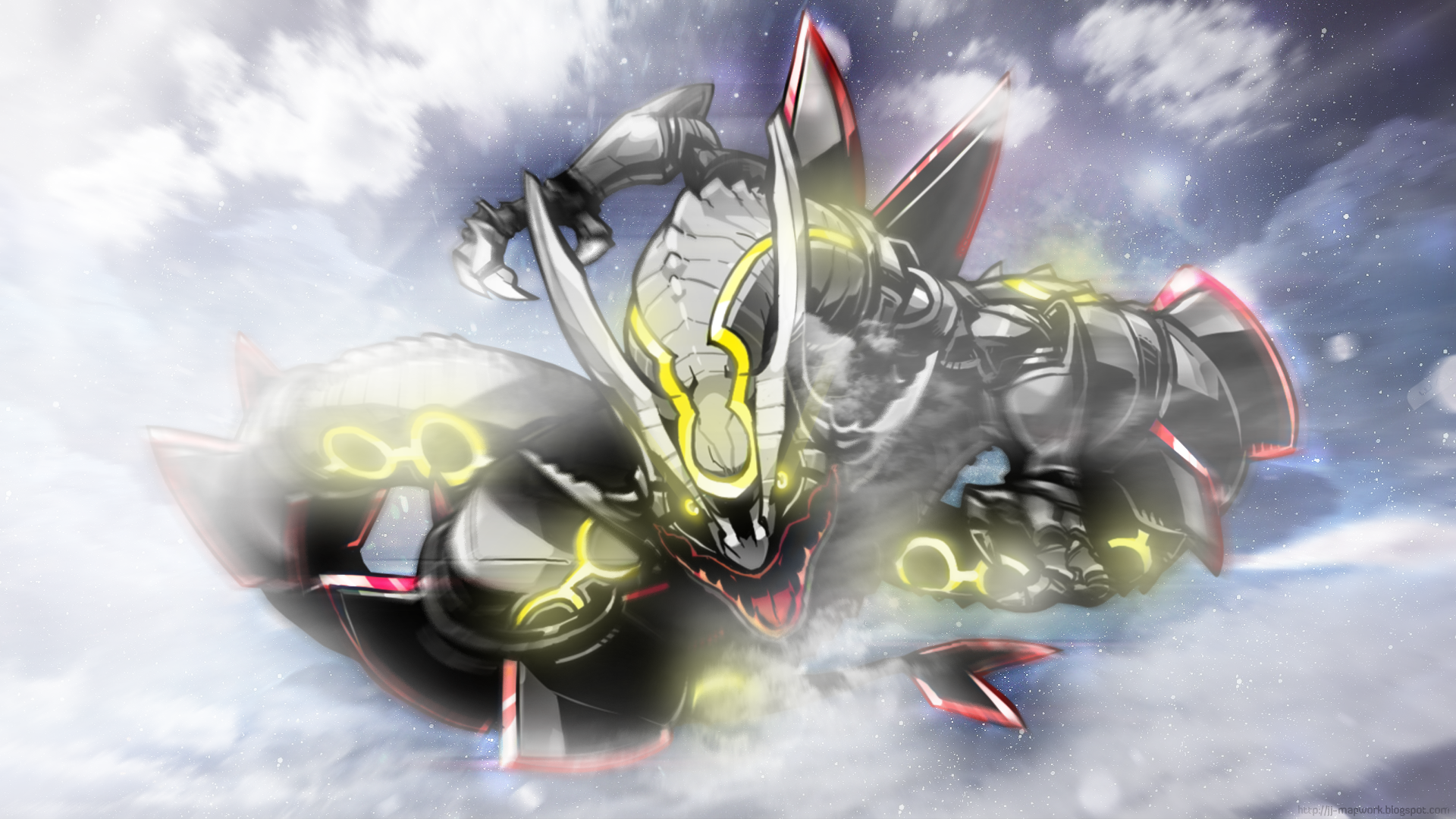 Shiny Mega Rayquaza Wallpaper Pokemon mega rayquaz by himew1235 on