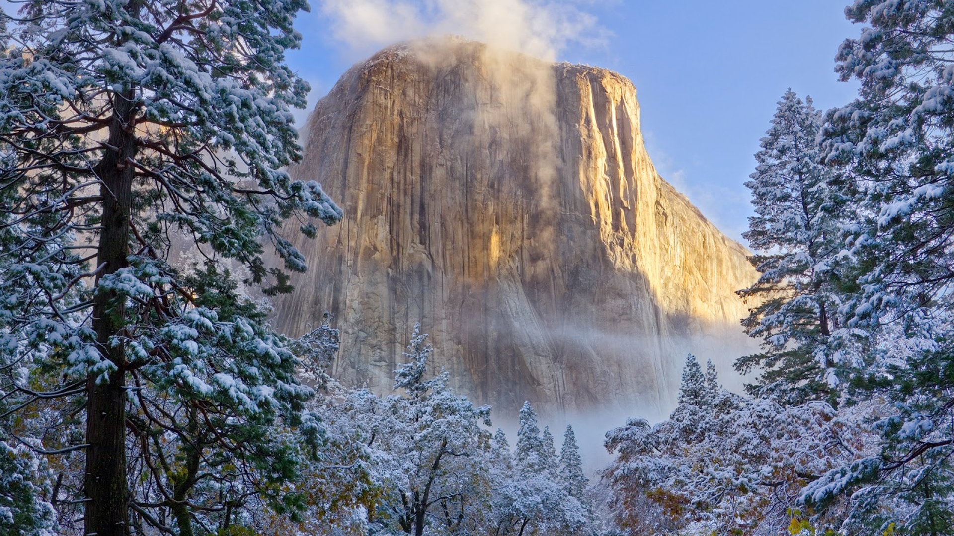 1920x1080 pixel Desktop Wallpapers El Capitan In Winter Yosemite 1920x1080