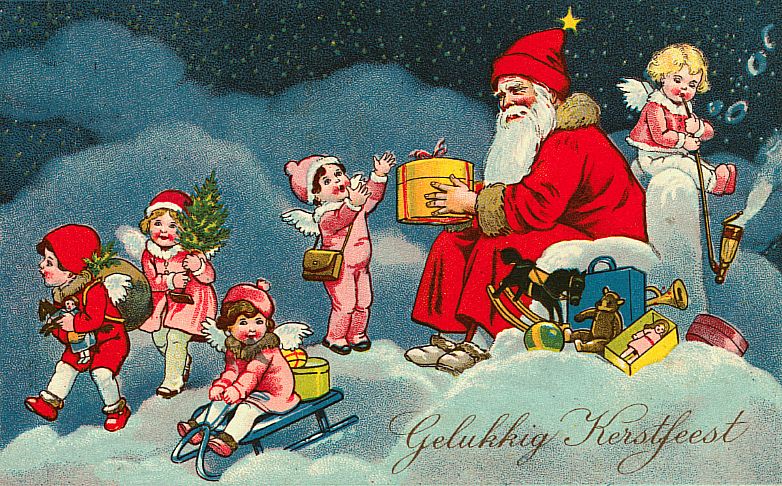 Santa Claus Vintage Wallpaper Desktop HD
