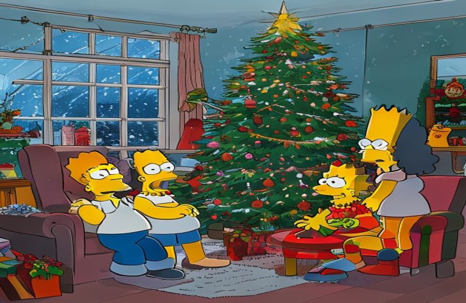 Simpsons Christmas Wallpaper