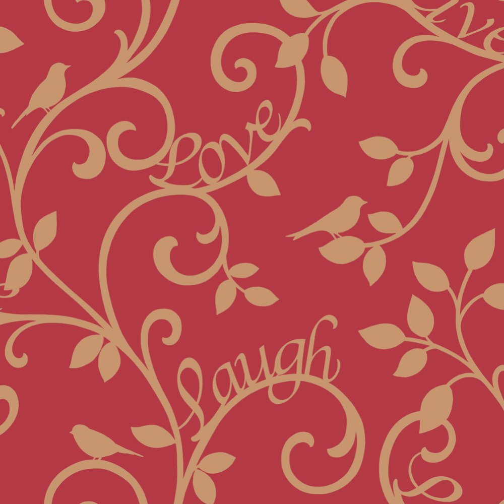 Wallpaper Red Gold Fd40284 Fine Decor From I Love Uk