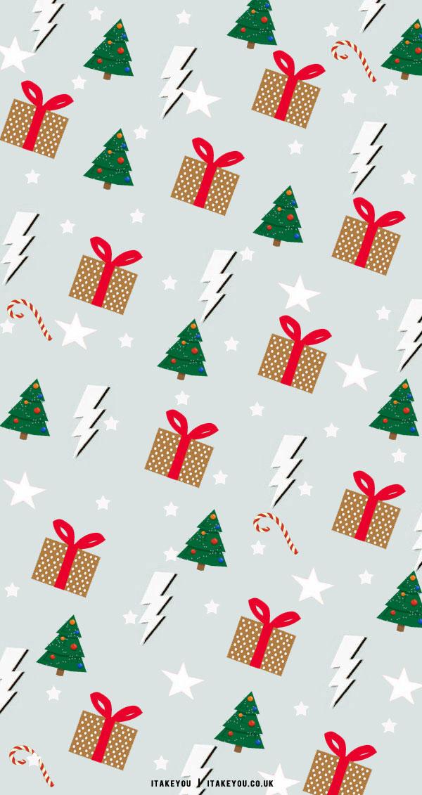40 Preppy Christmas Wallpaper Ideas Present Lightning I Take
