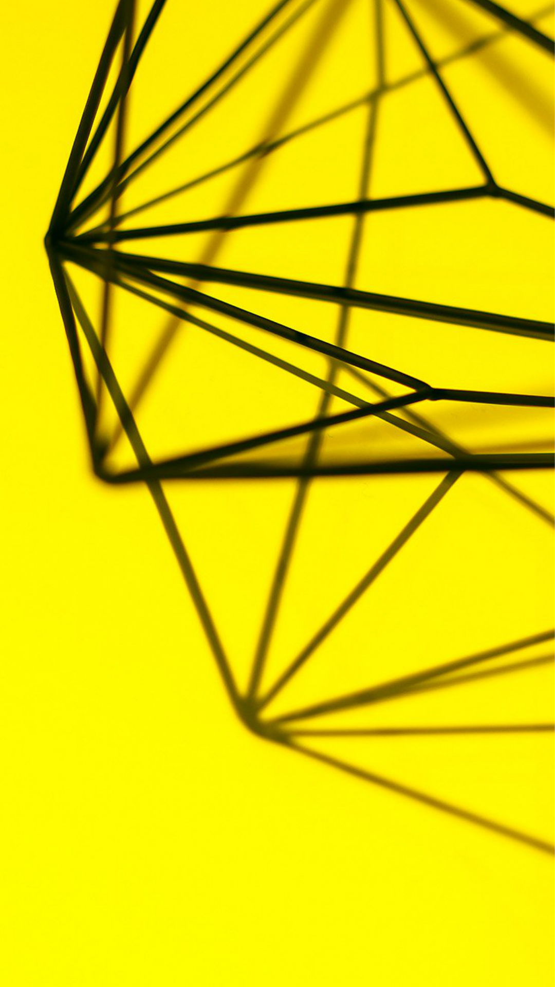 Simple Design Deco Yellow Pattern iPhone Wallpaper