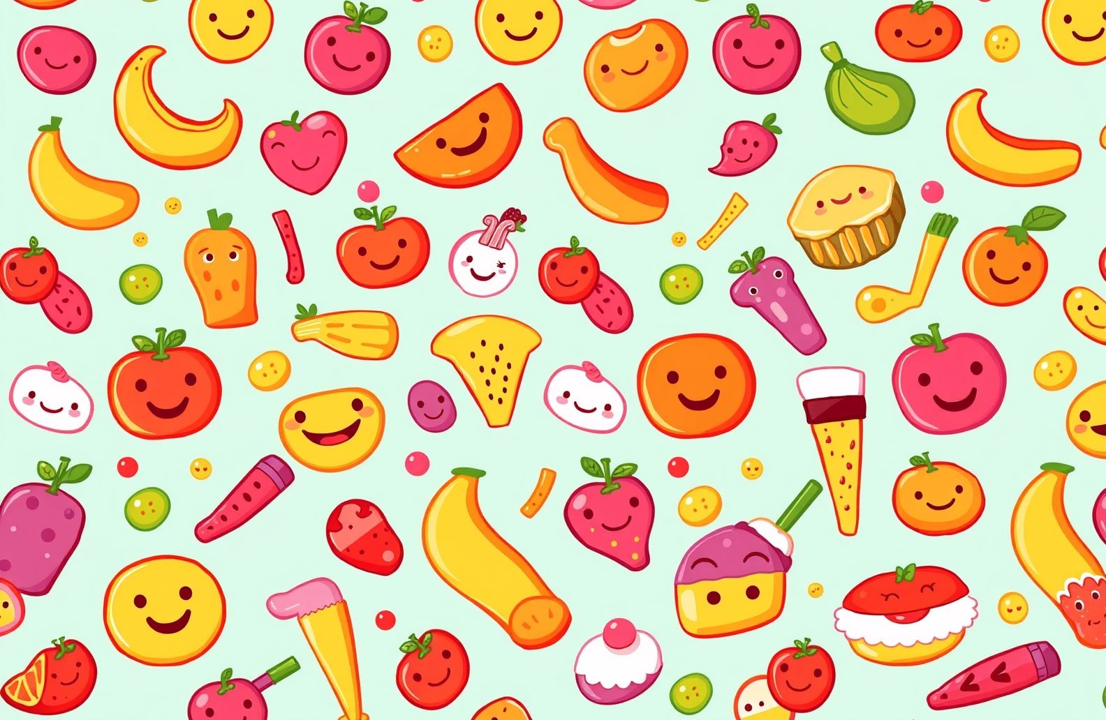 Cartoon Food Wallpaper