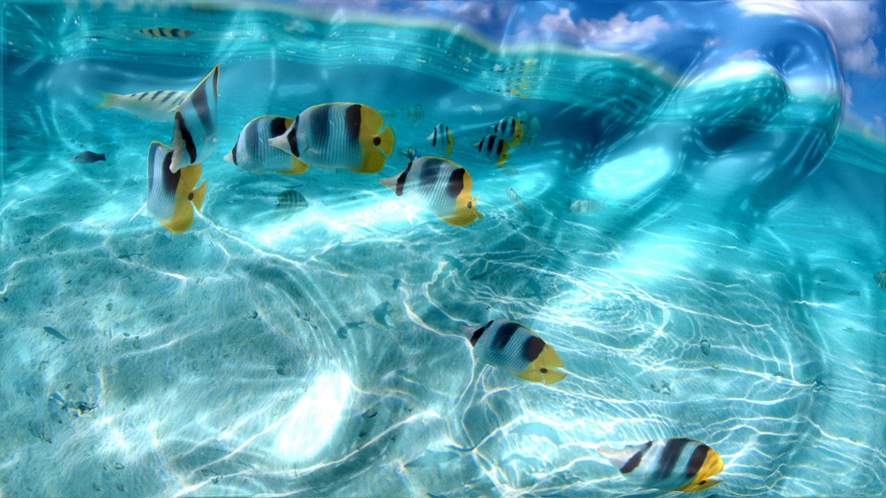 Watery Desktop 3D Screensaver 39993 screenshot