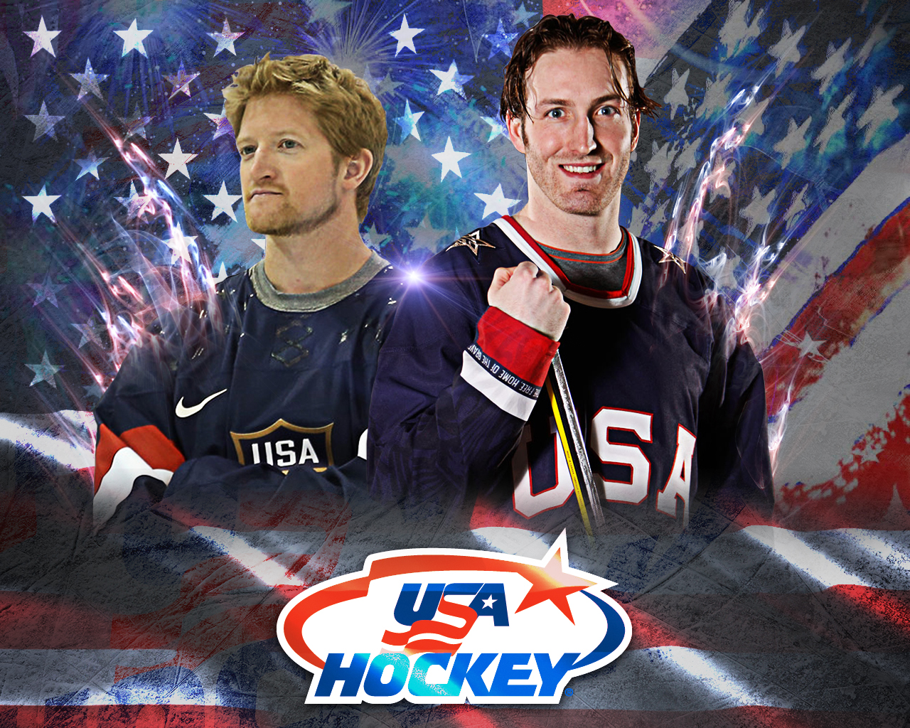 USA Hockey Wallpaper featuring Penguins defensemen Paul Martin and