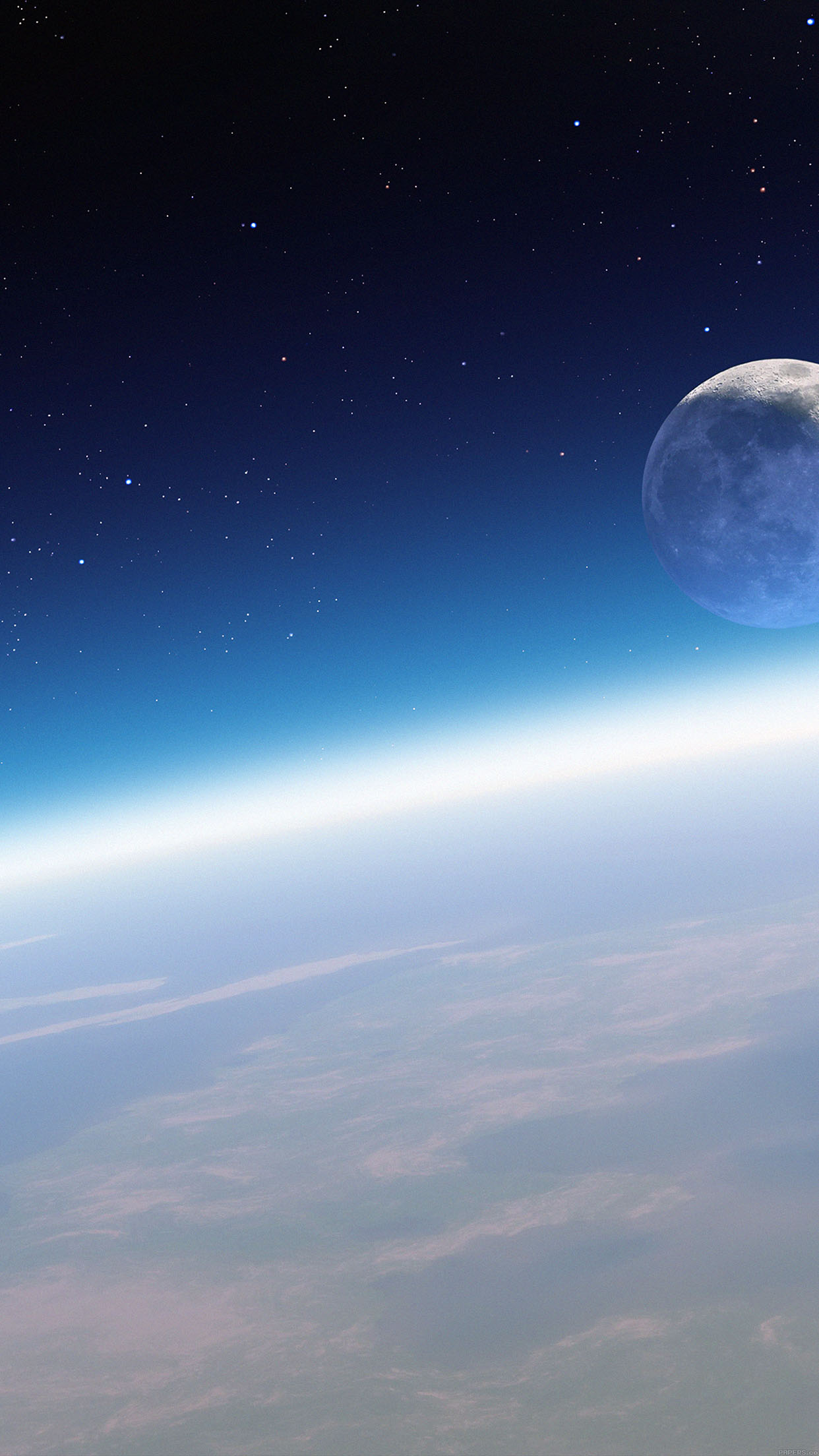 Earth Horizon In Space Smartphone Wallpaper Getphotos