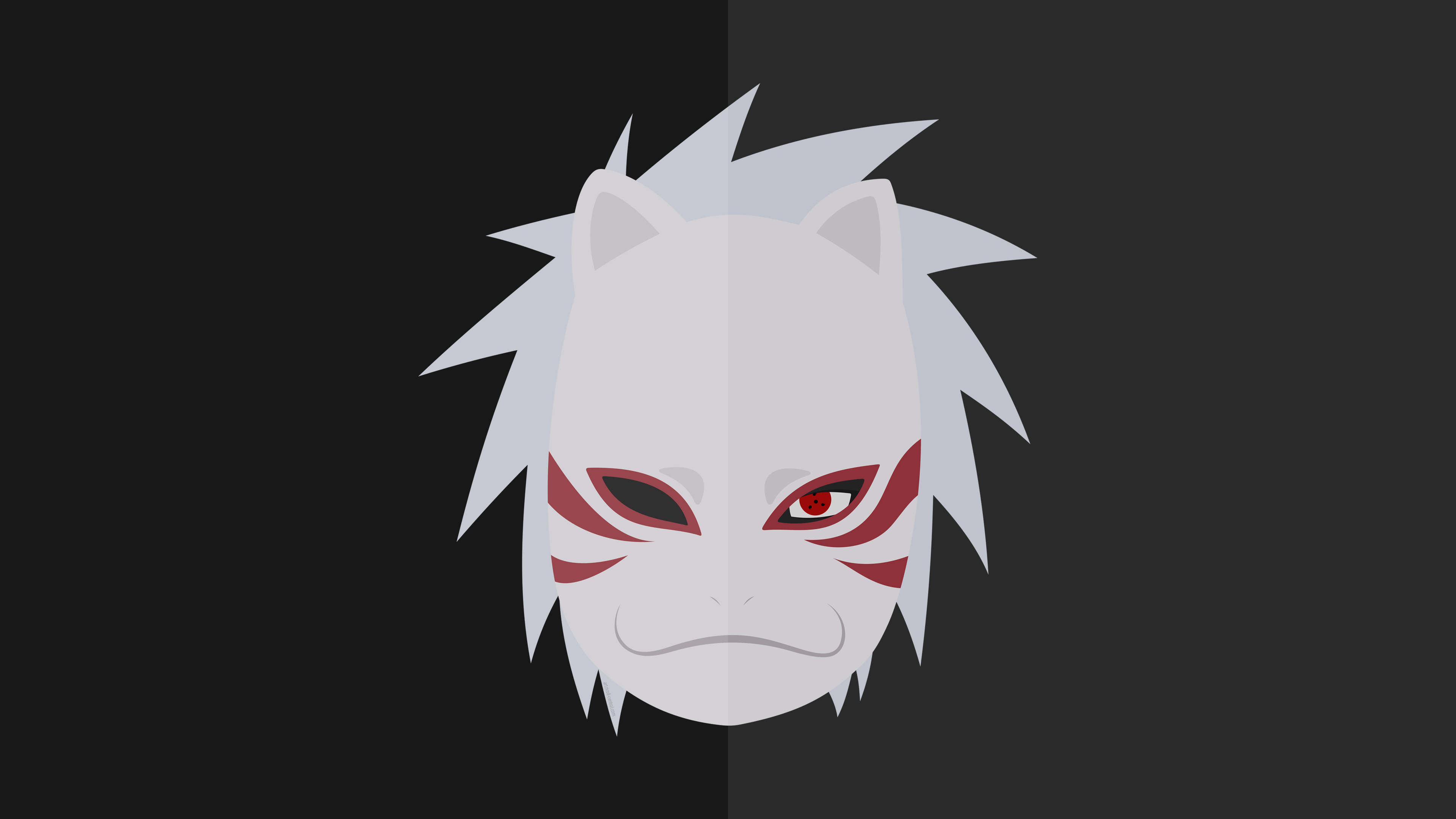 Kakashi Hatake Naruto Minimalist HD Anime 4k Wallpaper Image
