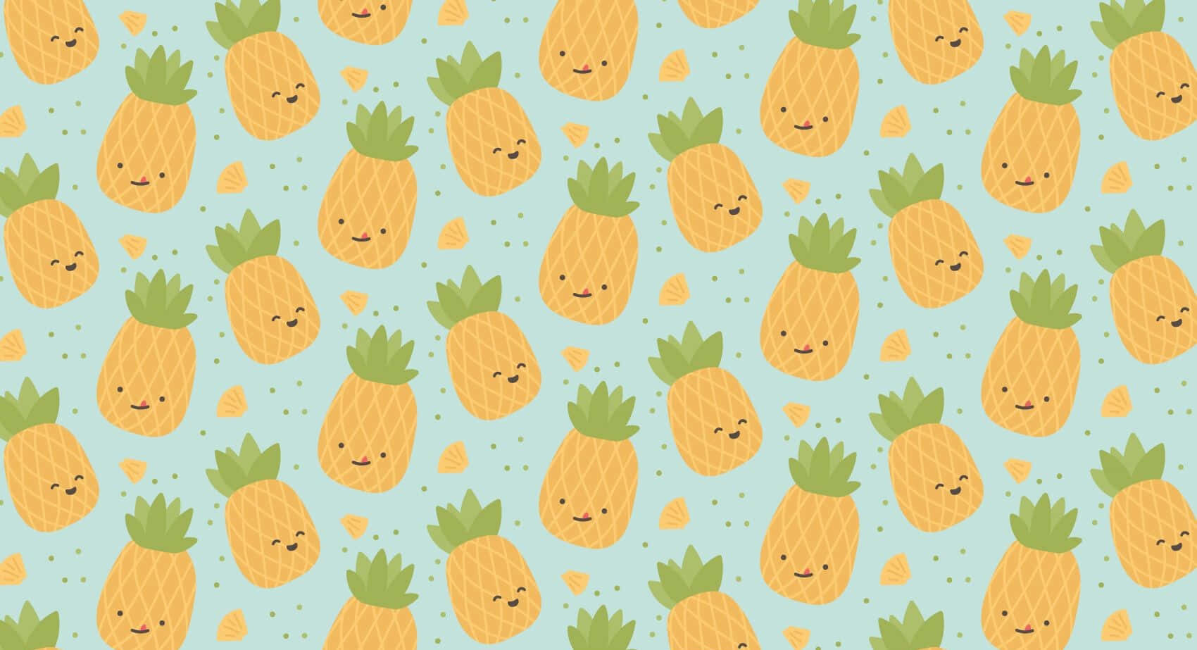 Cute Pineapple Wallpaper