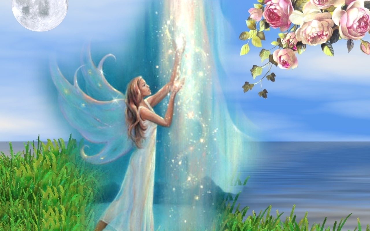 Magic Fairy unknown angel bonito magic woman fantasy moon tale  myth HD wallpaper  Peakpx