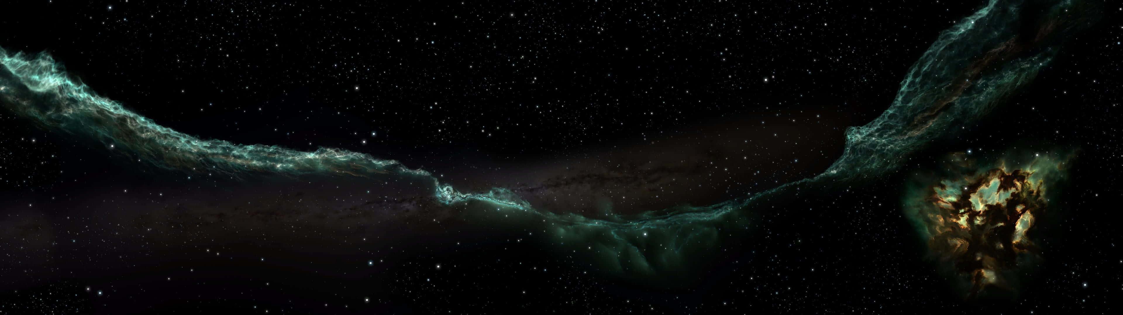 An Incredible Of A Galactic Nebula Wallpaper