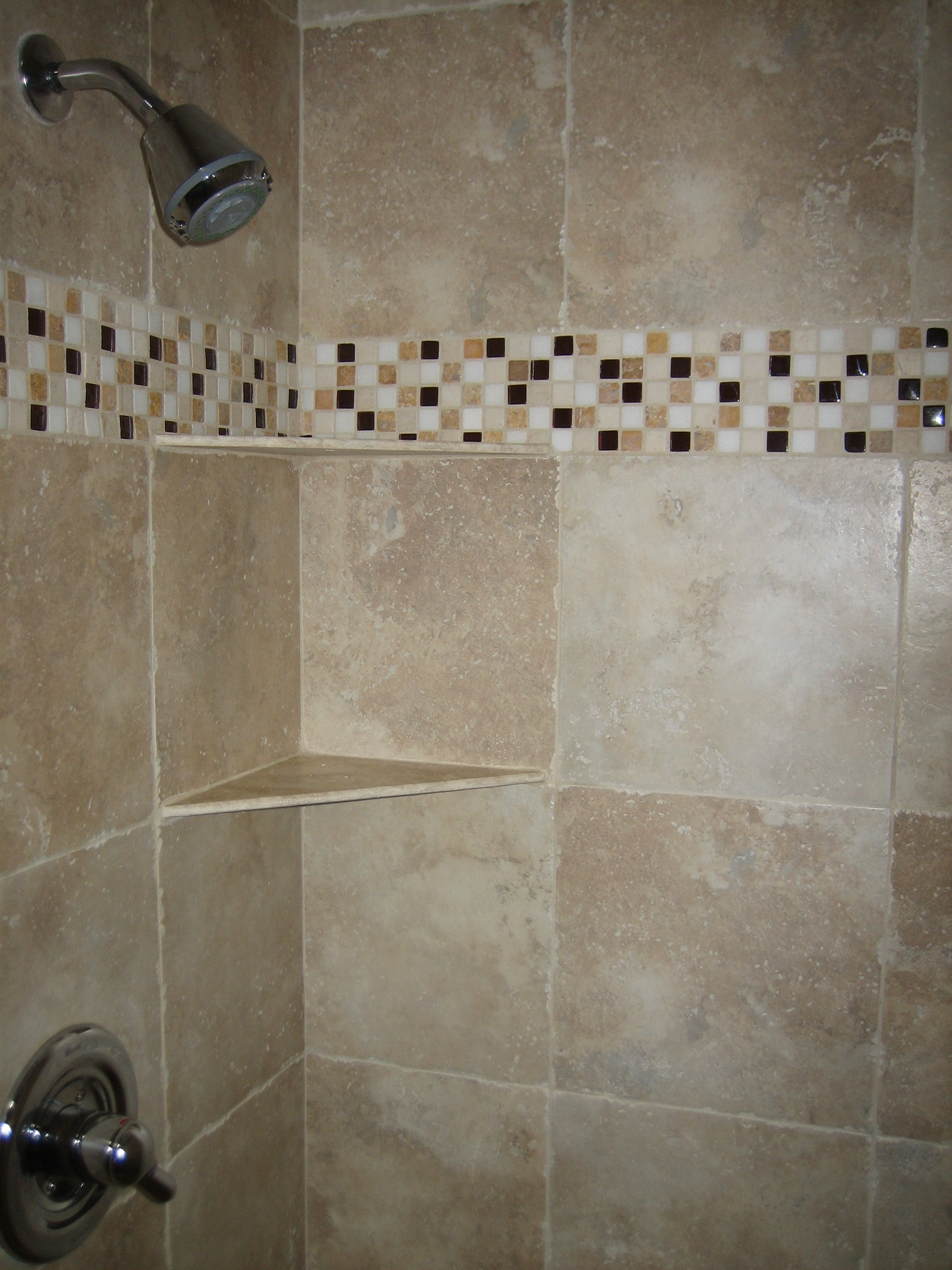 Picturesshowers And Tub Surrounds Glass Tile Shower Band