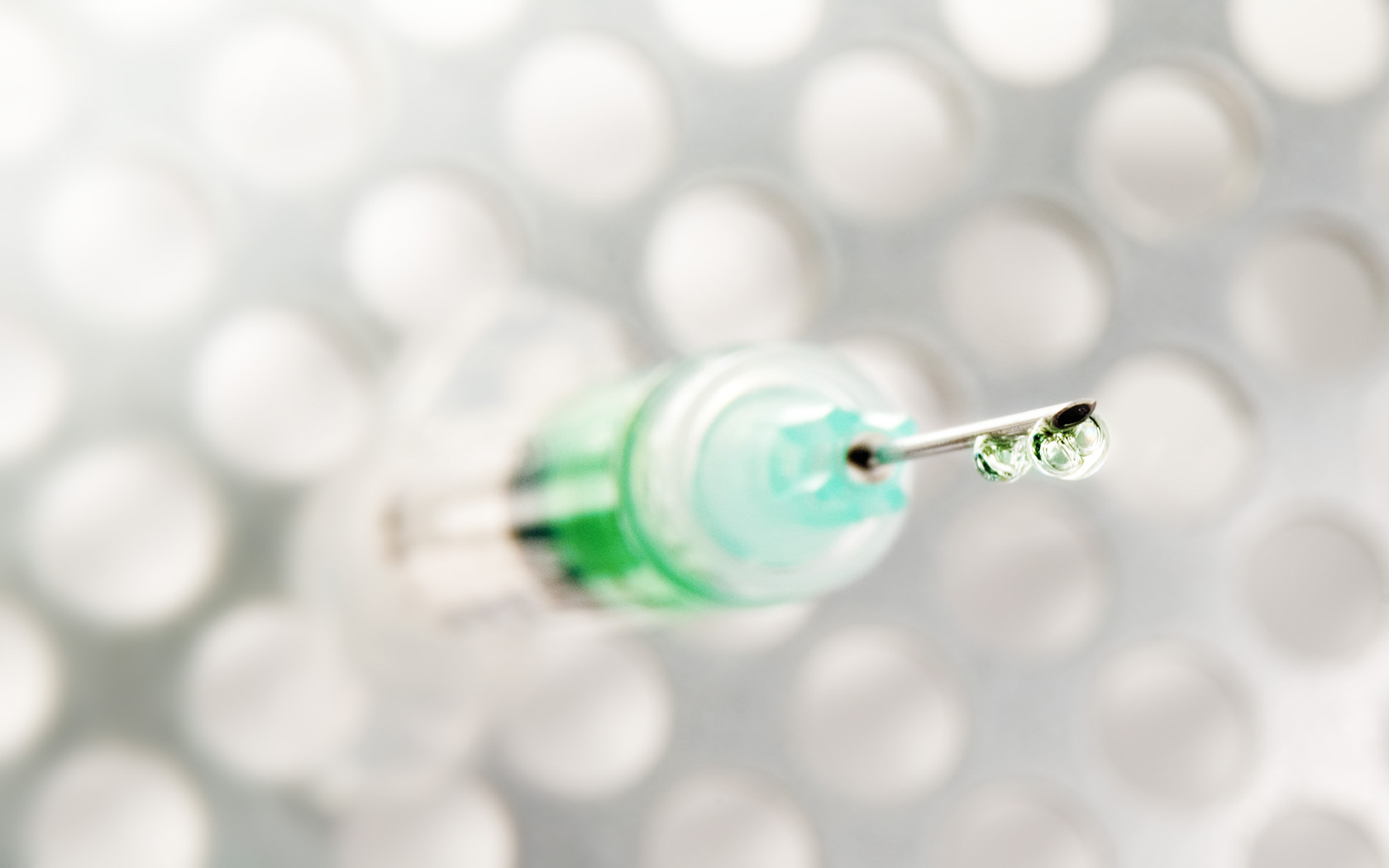Medicine Drops Wallpaper Syringe Depth Of