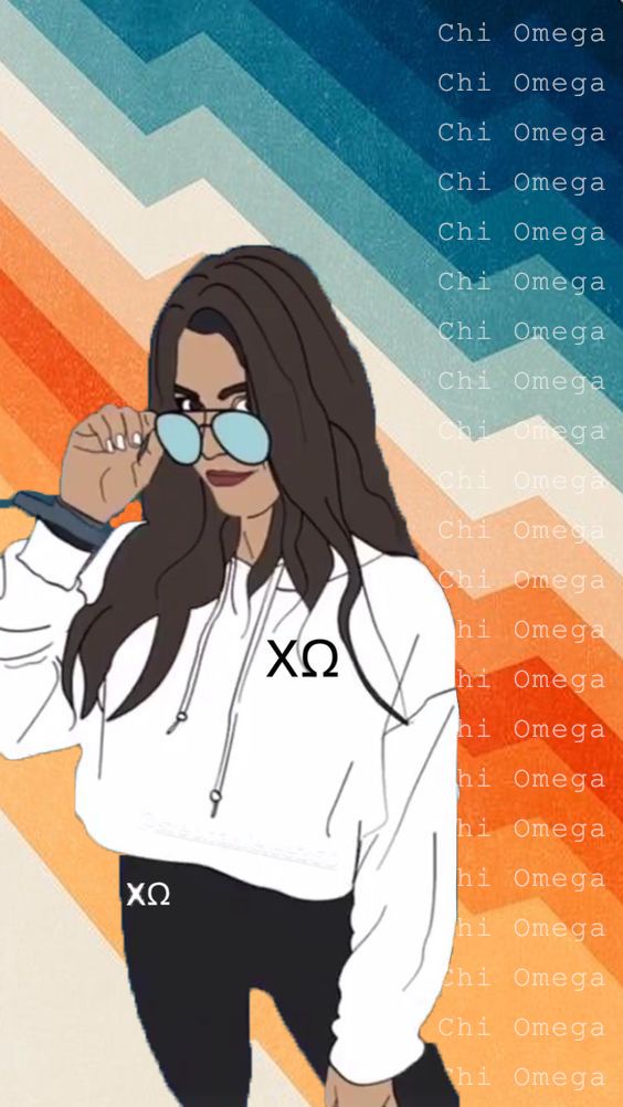Chi Omega Insta Story Wallpaper Background Graphic Drawing