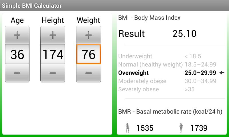 Bmr Calculator Calculate The Body Mass Index Bmi Or Quetelet Is