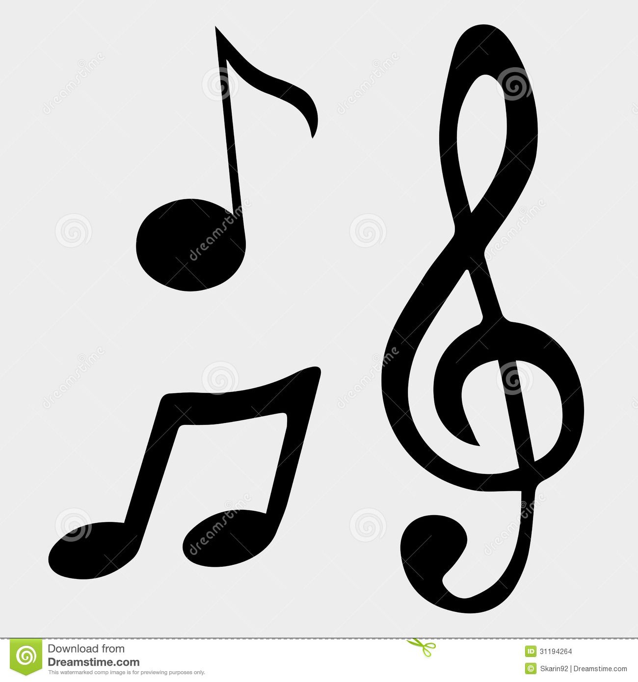 Music Notes Svg Vector Image