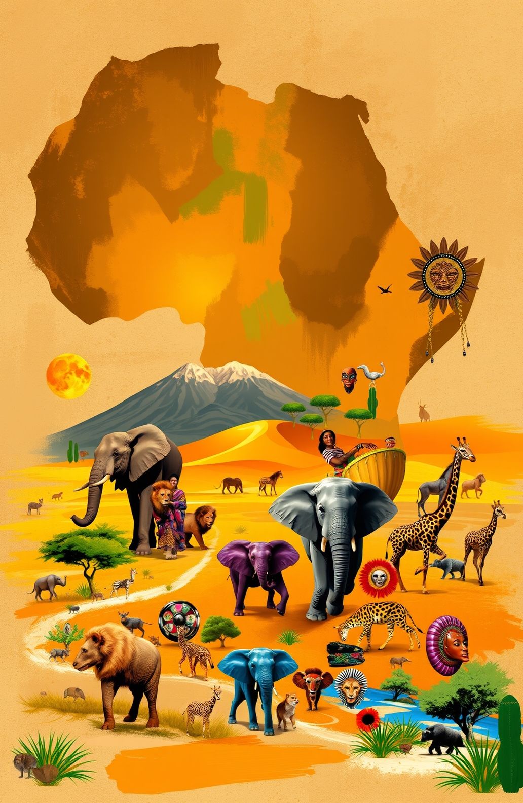 Africa Map Wallpaper