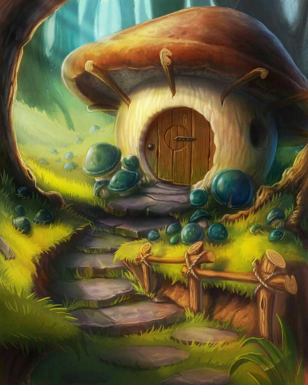 Mushroom House Wallpaper Awesome HD