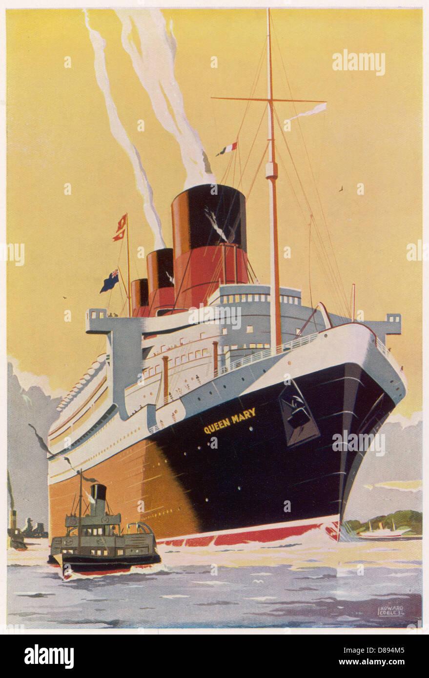 Queen mary ship 1930s hi res stock photography and images   Alamy