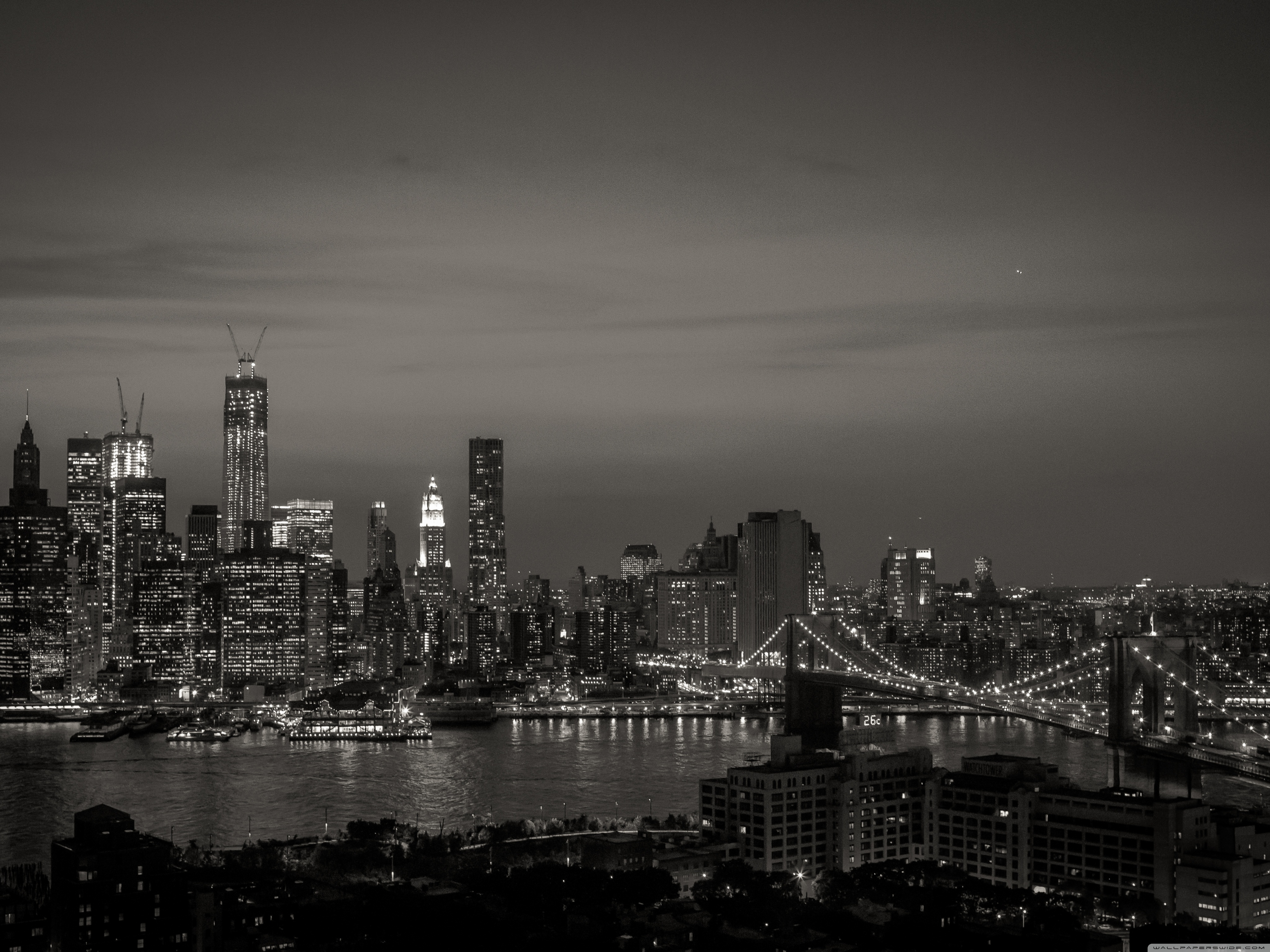 New York City Black and White Ultra HD Desktop Background