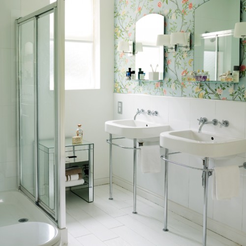 Bathroom Wallpaper Ideas Shelterness