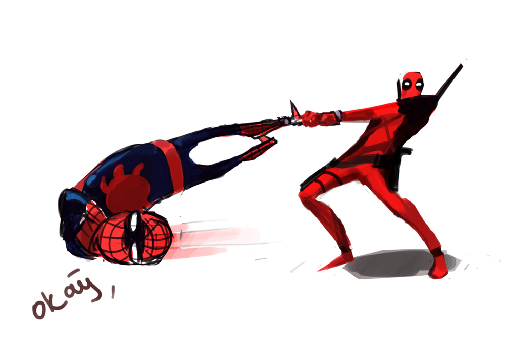 Deadpool Vs Spiderman Wallpaper By