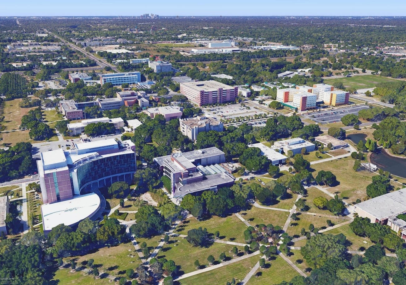 Iconic Scenery Of The University South Florida Campus Wallpaper