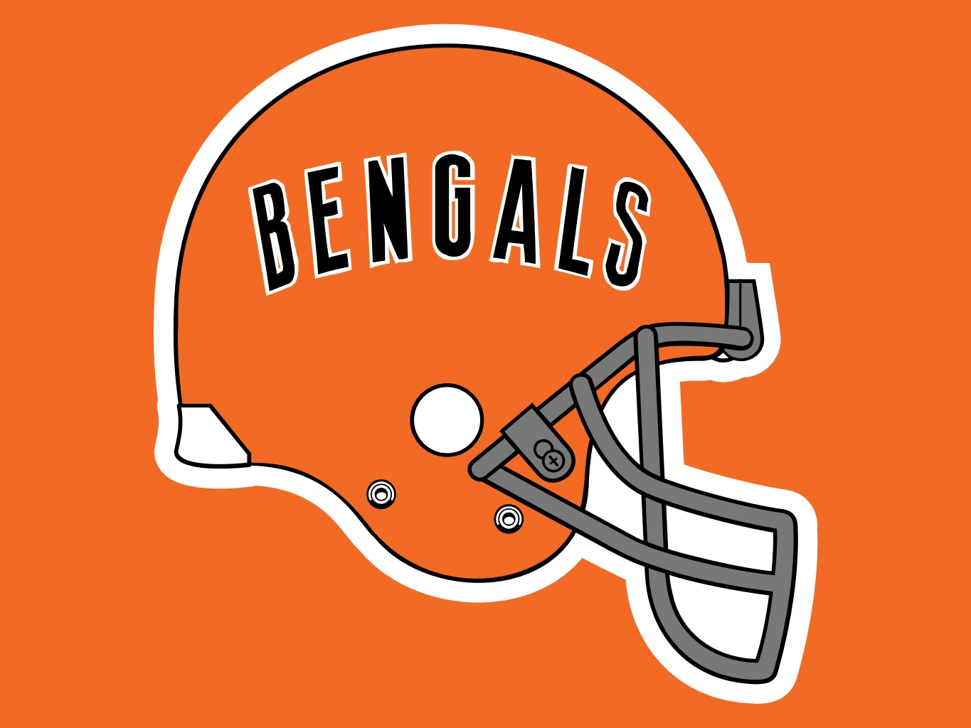 Cincinnati Bengals Logo Helmet 1365x1024