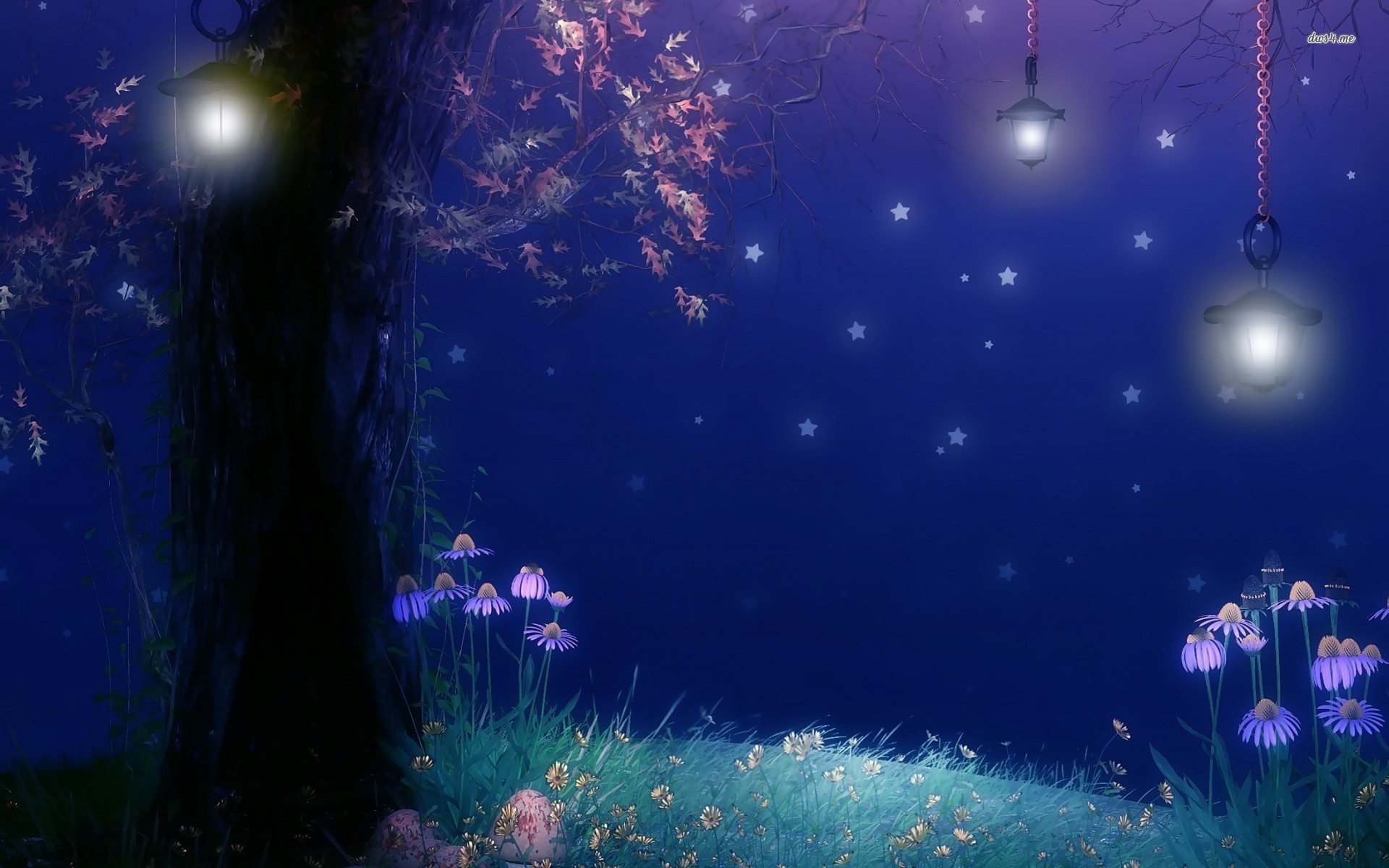 Anime Nighttime Background