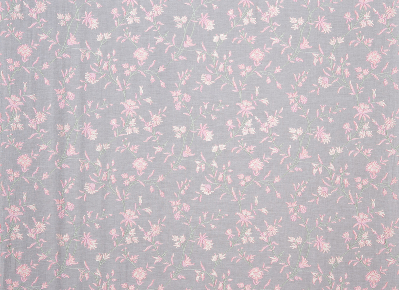 Pink Lace Wallpaper Madras Cotton