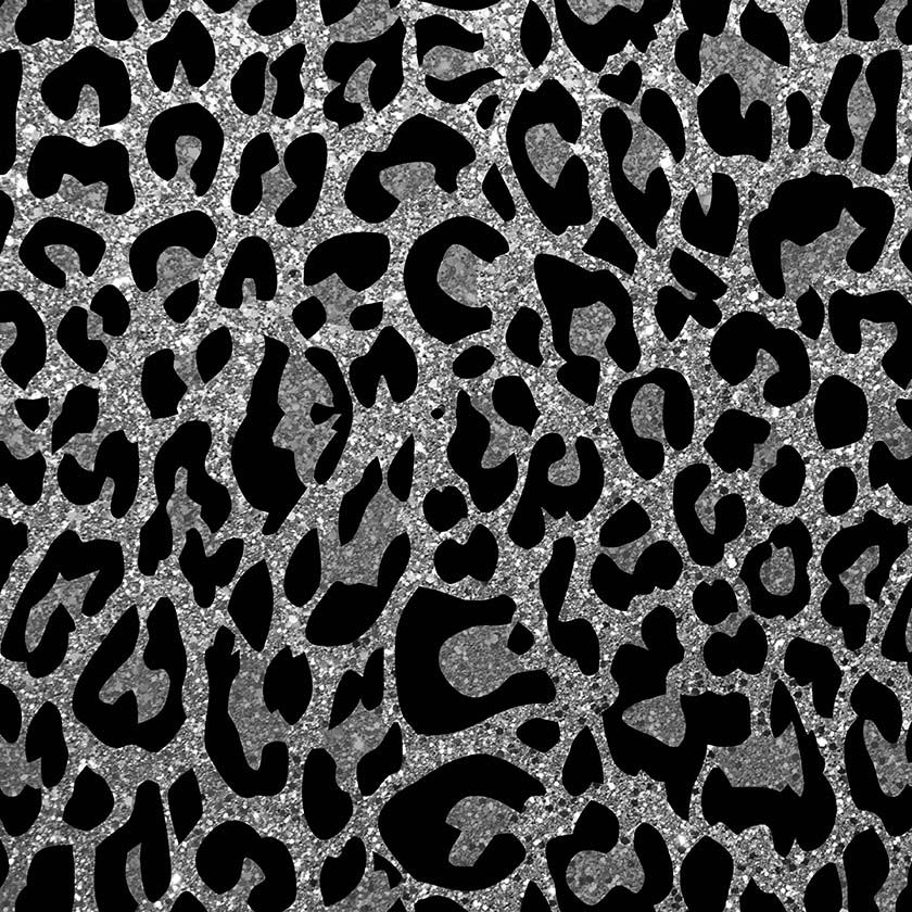 Silver Leopard Print Glitter phone wallpaper Leopard print 840x840