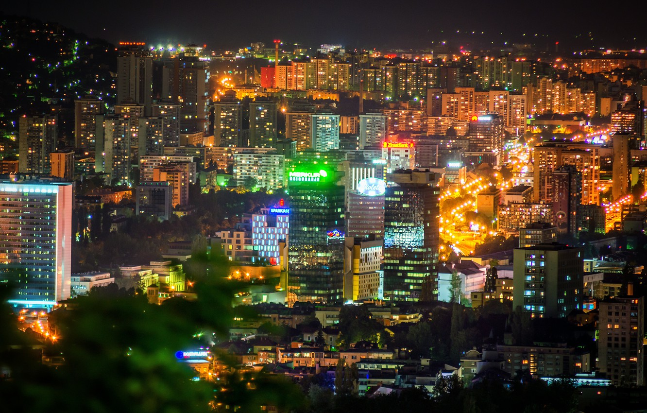Wallpaper Night Bosnia And Herzegovina
